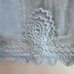 J. Marie Embroidered Ruffle Strap Dress